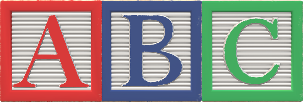 ABC Horizontal Wooden Alphabet Letter Blocks